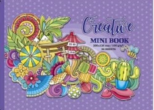 okładka Kolorowanka antystresowa 200x126 36 stron Fioletowa książka