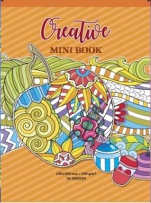 okładka Kolorowanka antystresowa 126x200 36 stron Pomarańczowa książka