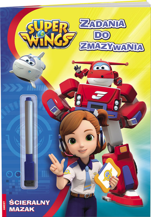 okładka Super Wings Zadania do zmazywania PTC-301 książka