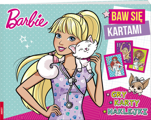 okładka Barbie Baw się kartami książka