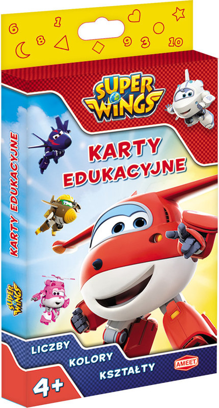 okładka Super Wings karty edukacyjne Liczby kolory kształty PCK-301 książka
