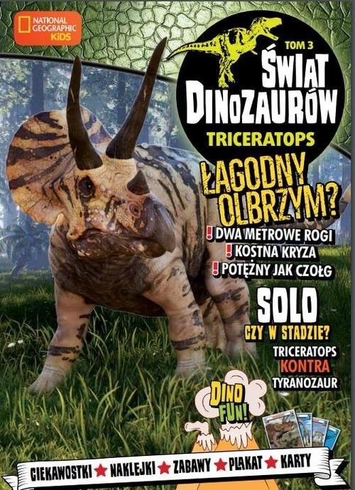 okładka Świat Dinozaurów 3 Triceratops książka