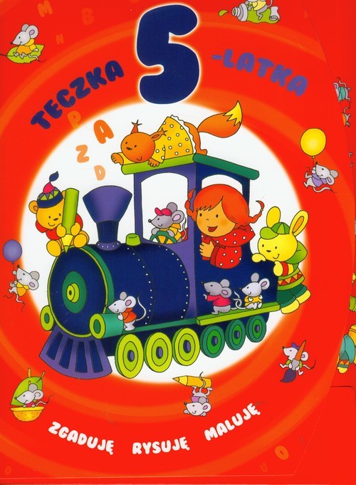 okładka Teczka 5-latka Zgaduję rysuję maluję książka | Elżbieta Lekan