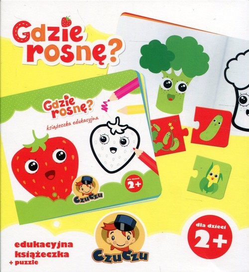 okładka CzuCzu Gdzie rosnę? Edukacyjna książeczka + puzzle książka