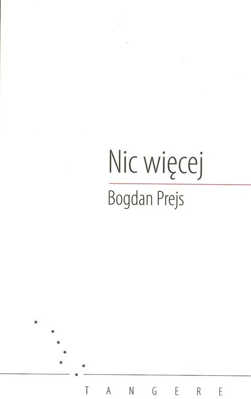 okładka Nic więcej książka | Prejs Bogdan