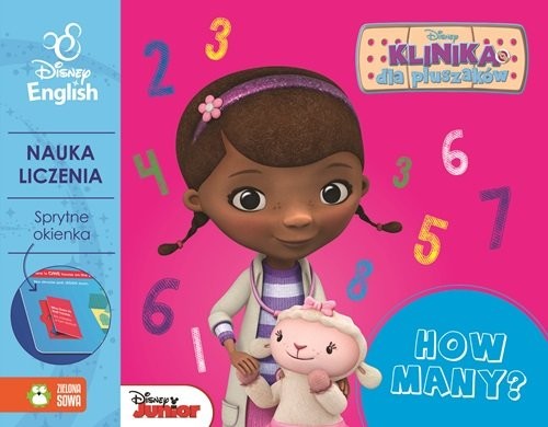 okładka Sprytne okienka! How many? Disney English książka