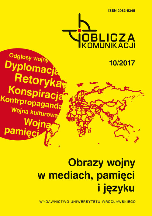 okładka Obrazy wojny w mediach, pamięci i języku książka