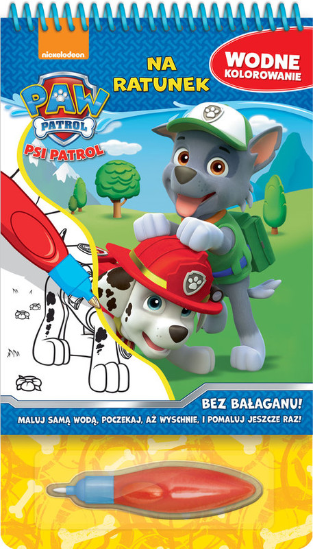okładka Psi Patrol Wodne kolorowanie Część 2 Na ratunek książka