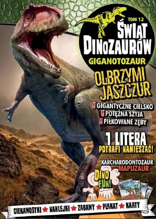okładka Świat Dinozaurów 12 Gigantozaur książka