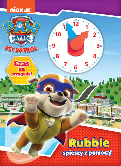 okładka Psi Patrol Czas na przygodę Rubble spieszy z pomocą! książka