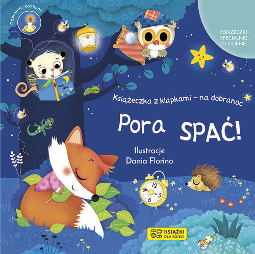 okładka Pora spać Książeczka z klapkami - na dobranoc książka