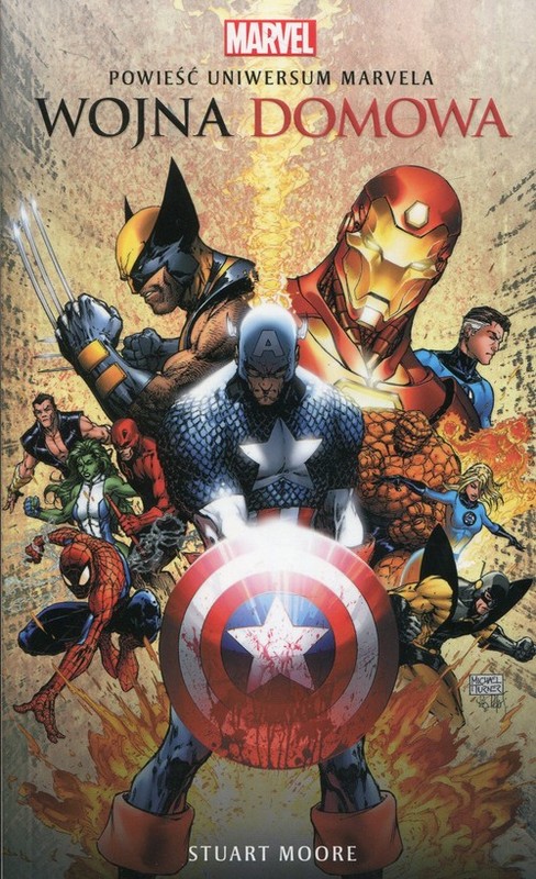 okładka Marvel Wojna domowa książka | Stuart Moore