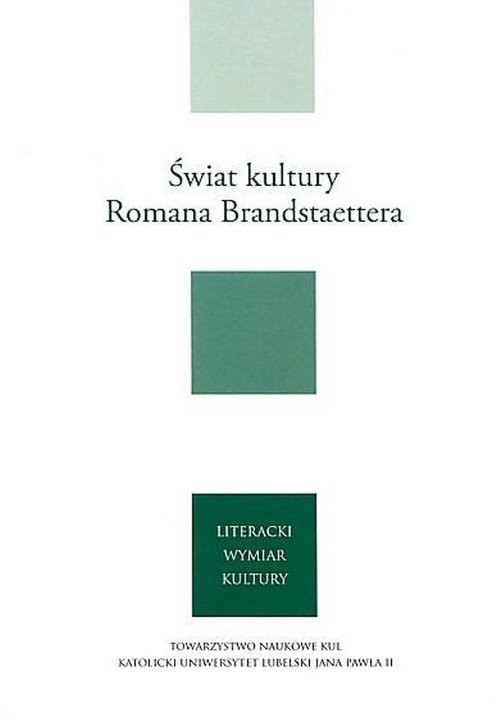 okładka Świat kultury Romana Brandstaettera książka