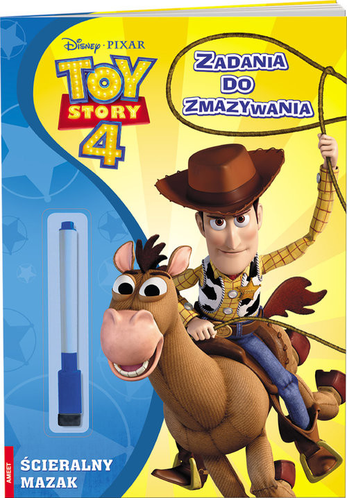 okładka Toy Story 4 Zadania do zmazywania książka