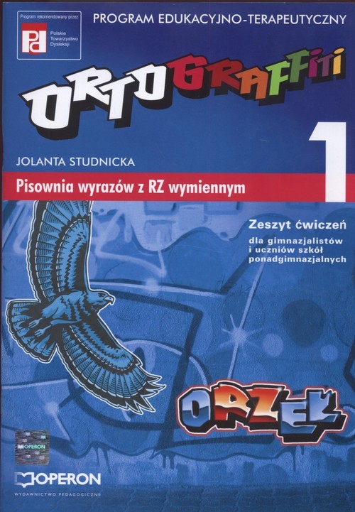 okładka Ortograffiti 1 Zeszyt ćwiczeń Pisownia wyrazów z RZ wymiennymi Gimnazjum książka | Studnicka Jolanta