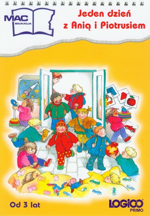 okładka Logico Primo Jeden dzień z Anią i Piotrusiem książka | Fischer Doris