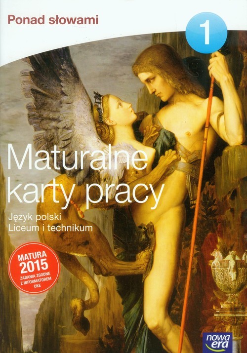 okładka Ponad słowami 1 Maturalne karty pracy Szkoła ponadgimnazjalna książka | Lotterhoff Magdalena