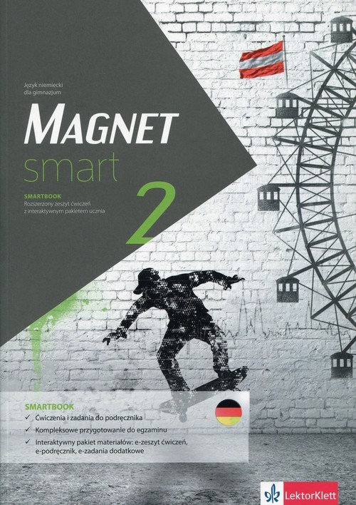 okładka Magnet smart 2 Smartbook + DVD Rozszerzony zeszyt ćwiczeń z interaktywnym pakietem ucznia Język niemiecki dla gimnazjum książka