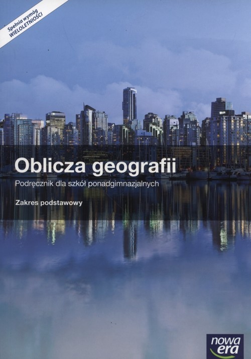 okładka Oblicza geografii Podręcznik  + atlas Zakres podstawowy Szkoły ponadgimnazjalne książka | Radosław Uliszak, Krzysztof Wiedermann