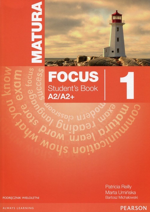 okładka Matura Focus 1 Students Book + CD Podręcznik wieloletni A2/A2+ książka | Sue Kay, Jones Vaughan, Braysh