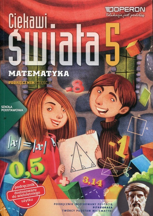 okładka Ciekawi świata Matematyka 5 Podręcznik Część 2 Szkoła podstawowa książka | Bożena Kiljańska, Adam Konstantynowicz, Anna Konstantynowicz