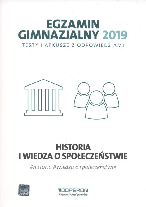 okładka Egzamin gimnazjalny 2019 Testy i arkusze z odpowiedziami Historia i wiedza o społeczeństwie książka | Adam Balicki, Edyta Pustuła, Marek Smuda, Dariusz Judek