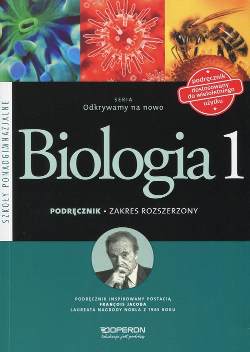 okładka Odkrywamy na nowo Biologia 1 Podręcznik wieloletni Zakres rozszerzony Szkoła ponadgimnazjalna książka