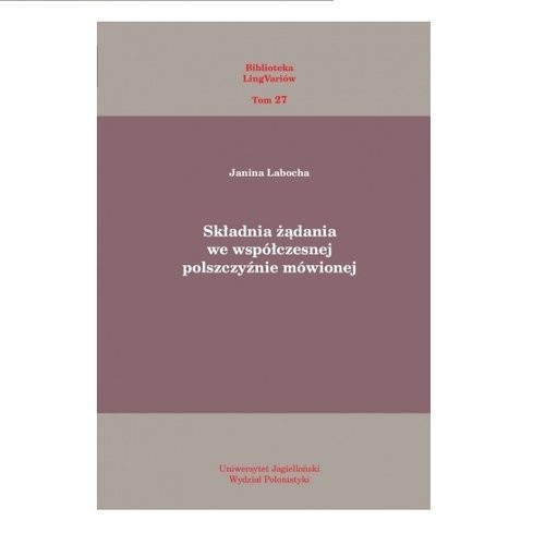 okładka Składnia żądania we współczesnej polszczyźnie mówionej książka | Laboda Janina