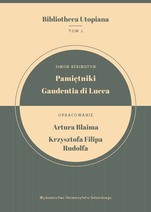 okładka Pamiętniki Gaudentia di Lucca książka | Berington Simon