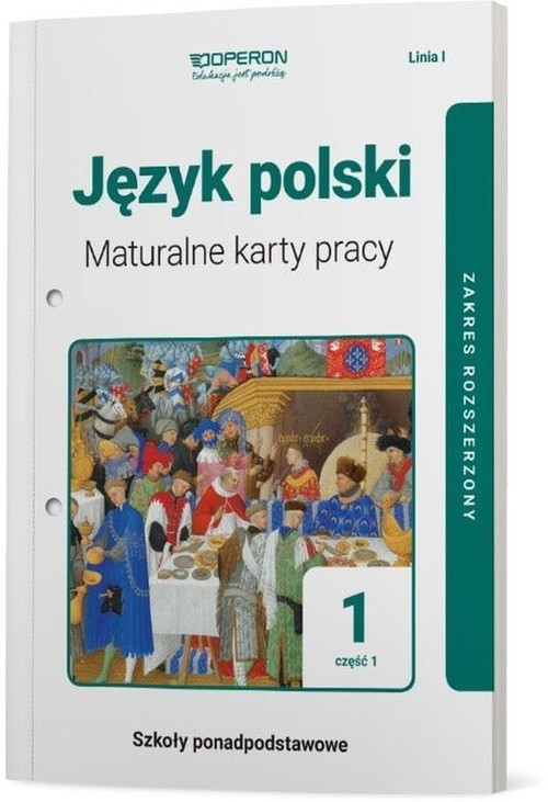 okładka Język polski 1 Maturalne karty pracy Część 1 Linia I Zakres rozszerzony Szkoła ponadpodstawowa książka | Urszula Jagiełło, Renata Janicka-Szyszko, Magdalena Steblecka-Jankowska