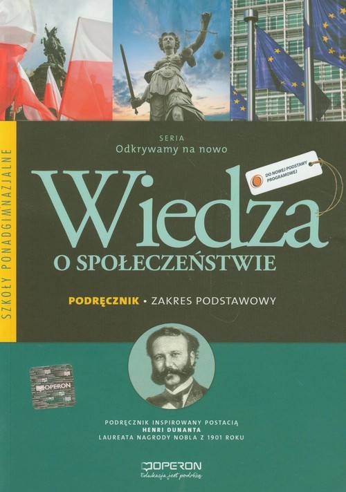 okładka Wiedza o społeczeństwie Podręcznik Zakres podstawowy szkoła ponadgimnazjalna książka | Zbigniew Smutek, Jan Maleska