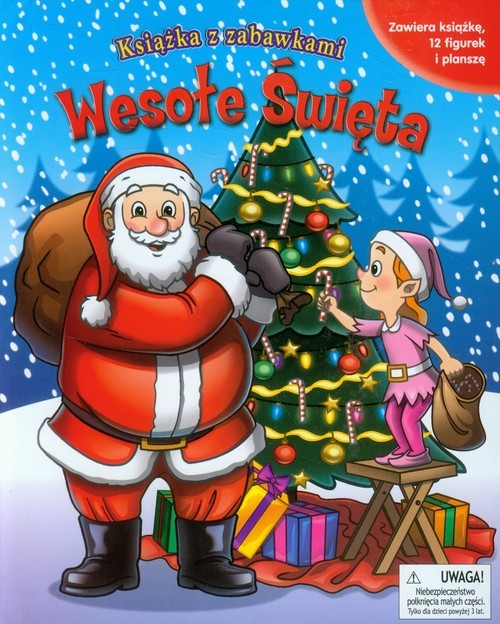 okładka Wesołe Święta Książka z zabawkami książka | Emma Fucci