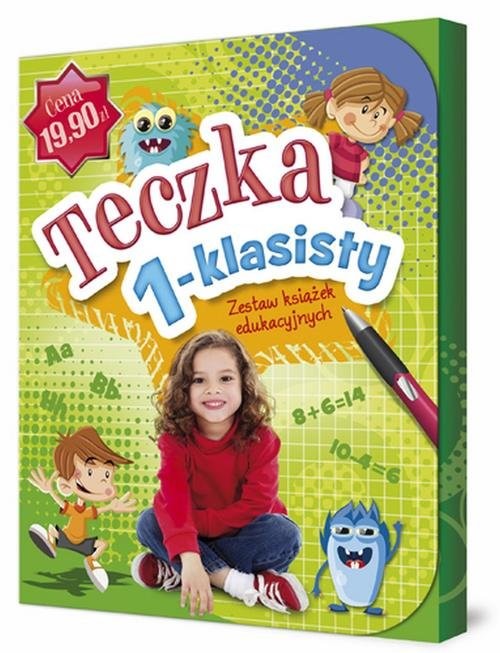 okładka Teczka 1-klasisty Zestaw książek edukacyjnych książka