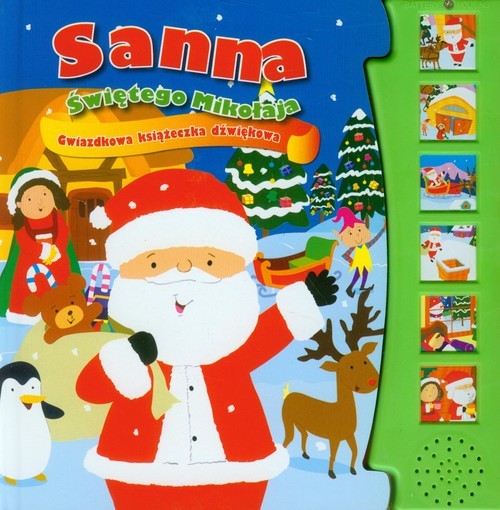 okładka Sanna Świętego Mikołaja Gwiazdkowa książeczka dźwiękowa książka