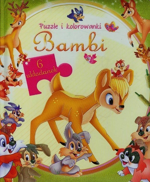 okładka Bambi Puzzle i kolorowanki książka