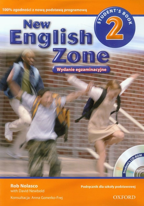 okładka New English Zone 2 Students Book + CD with Exam Practice książka | Rob Nolasco, David Newbold