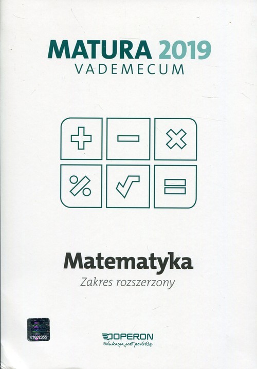 okładka Matematyka Matura 2019 Vademecum Zakres rozszerzony książka | Gałązka Kinga