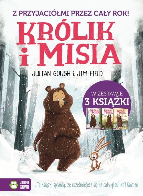 okładka Królik i misia Sposób na przekąskę / Utrapienie Królika / Niesmaczne zwyczaje Królika Pakiet książka | Julian Gough, Jim Field