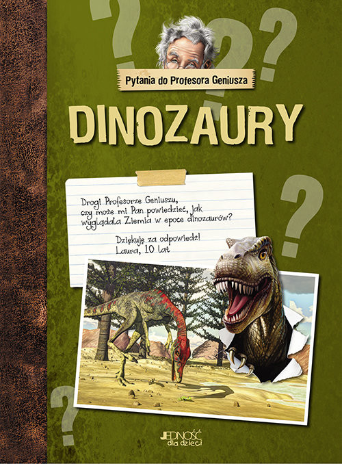 okładka Pytania do Profesora Geniusza Dinozaury książka