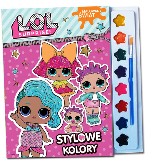okładka L.O.L. Surprise Malowany świat Stylowe kolory książka