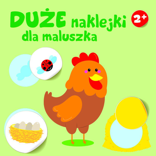 okładka Duże naklejki dla maluszka książka | różni