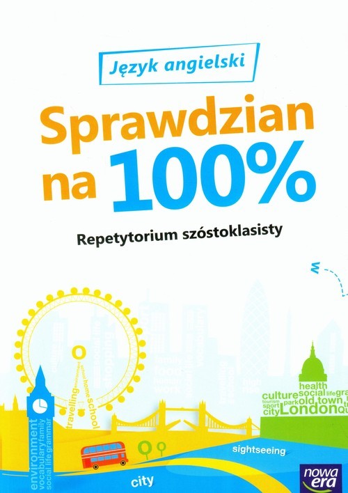 okładka Język angielski Sprawdzian na 100% Repetytorium szóstoklasisty Szkoła podstawowa książka