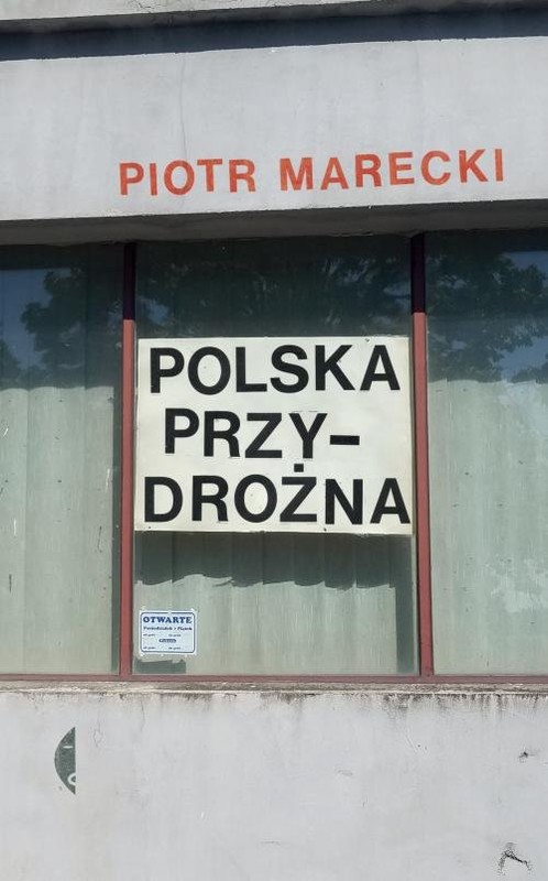okładka Polska przydrożna książka | Piotr Marecki