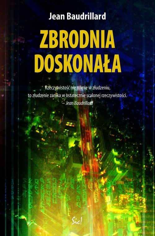 okładka Zbrodnia doskonała książka | Baudrillard Jean