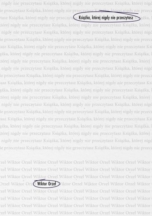 okładka Książka, której nigdy nie przeczytasz książka | Wiktor Orzeł