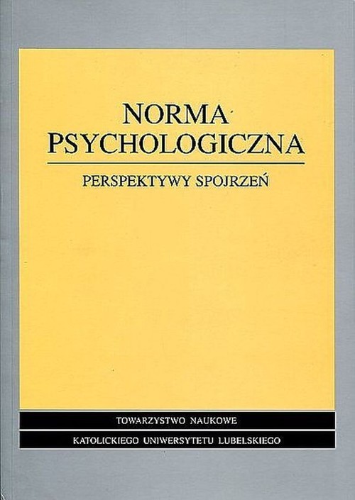 okładka Norma psychologiczna książka