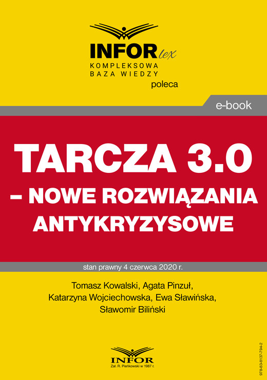 okładka Tarcza 3.0 – nowe rozwiązania antykryzysowe ebook | pdf | Praca Zbiorowa