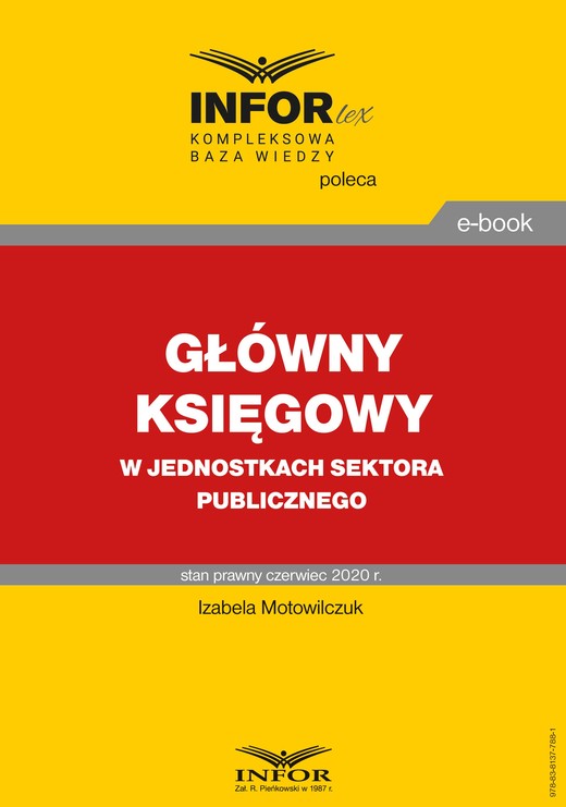 okładka Główny księgowy w jednostkach sektora publicznego ebook | pdf | Izabela Motowilczuk