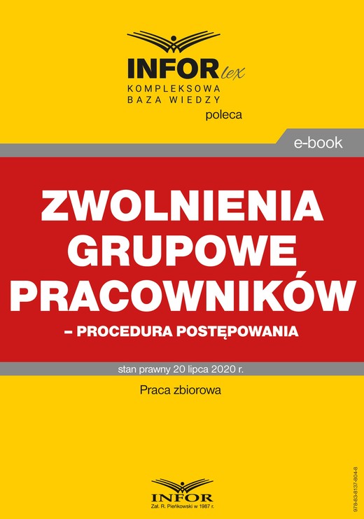 okładka Zwolnienia grupowe pracowników – procedura postępowania ebook | pdf | Praca Zbiorowa