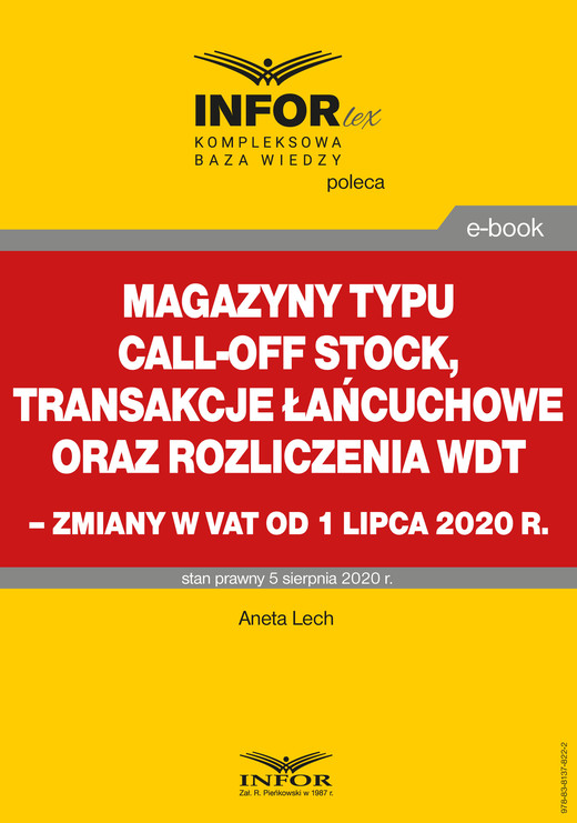 okładka Procedury magazynu typu call-off stock – zmiany od 1 lipca 2020 r. ebook | pdf | Tomasz Krywan